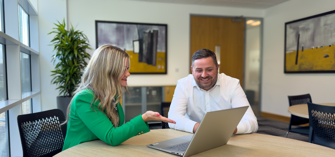 Catherine Hingston, NRG's HR Recruitment specialist  in a meeting