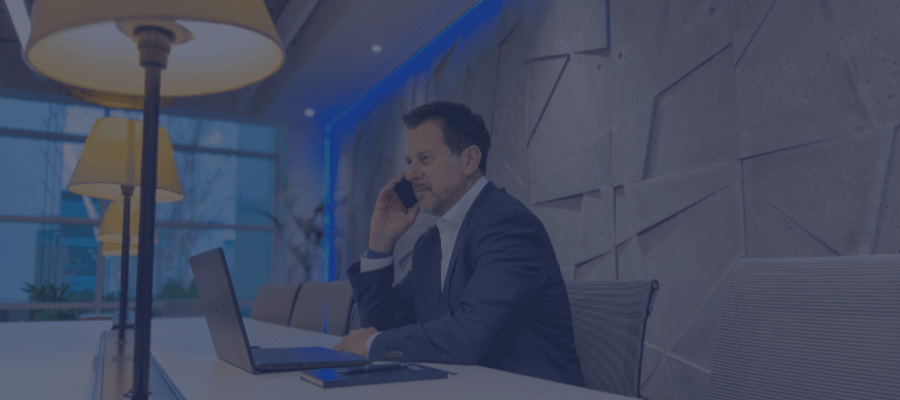 Scot McHarg Executive Search Consultant on phone
